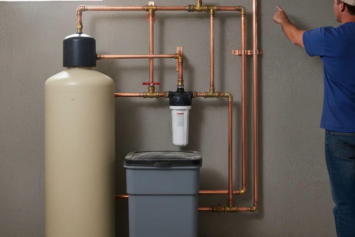 Whole-house water treatment system installed in Ballico